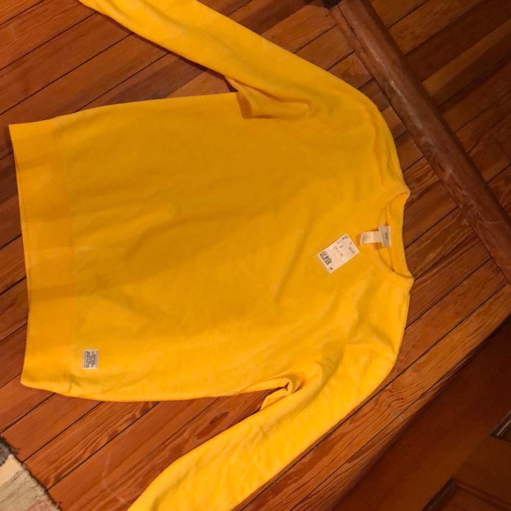 Yellow crew neck